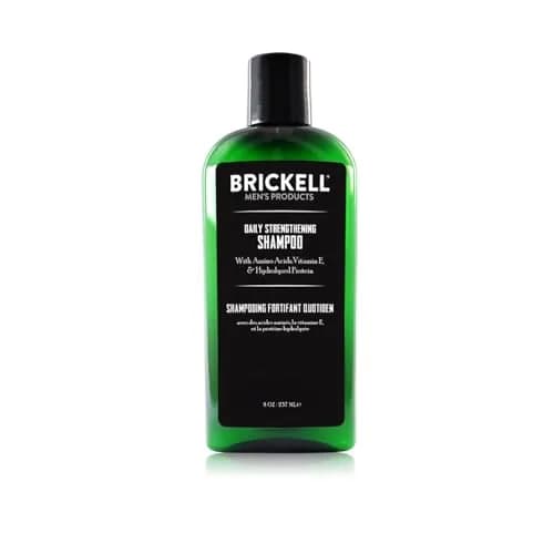 Brickell Men's Products Daily Strengthening Shampoo 236ml (8oz) | Mint & Tea Tree Oil for Scalp Health thumbnail 1