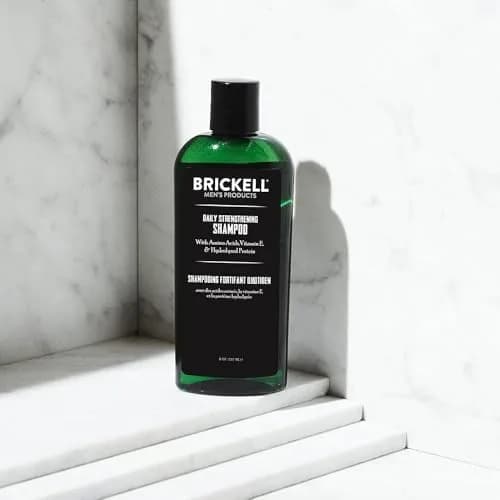 Brickell Men's Products Daily Strengthening Shampoo 236ml (8oz) | Mint & Tea Tree Oil for Scalp Health thumbnail 2