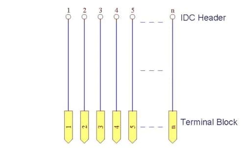 Electronics-Salon Flat Ribbon Cable 0.1" IDC20 2x10Pin | 2.54mm Pitch, 60V, Brass Header thumbnail 3
