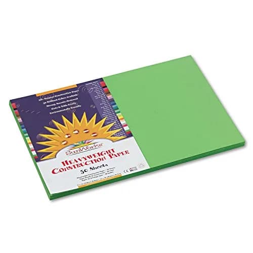 Prang Bright Green Construction Paper 12" x 18" 50 Sheets | Heavyweight Art Paper for Crafts thumbnail 4