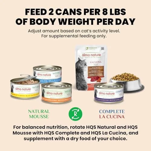 almo nature HQS Natural Wet Cat Food Tuna and Shrimp 2.47oz Pack of 6 | Grain-Free, Additive-Free thumbnail 6