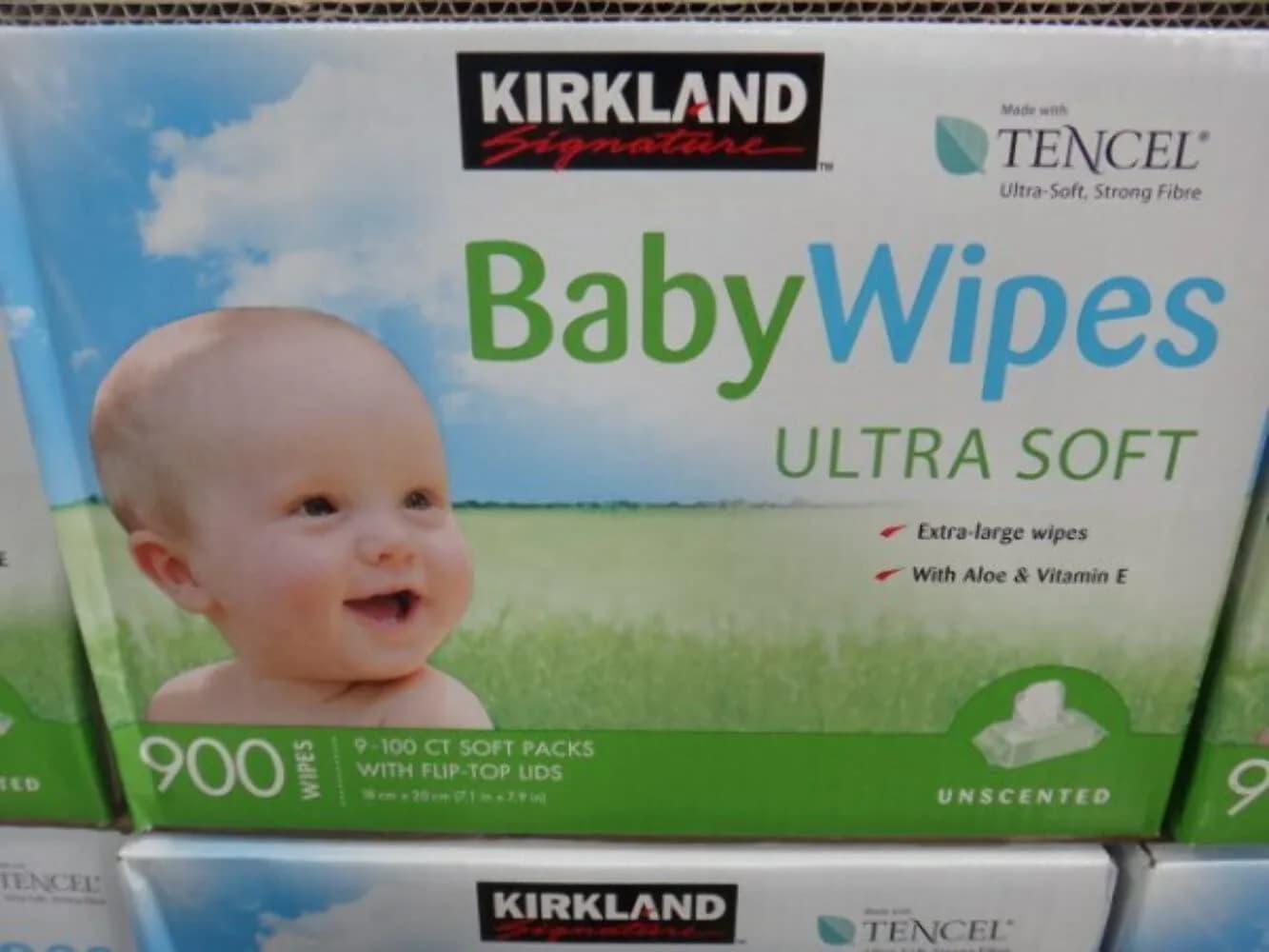 Kirkland Baby Wipes Unscented, 900 Count (Pack of 9) | Hypoallergenic & Biodegradable — multi-colored