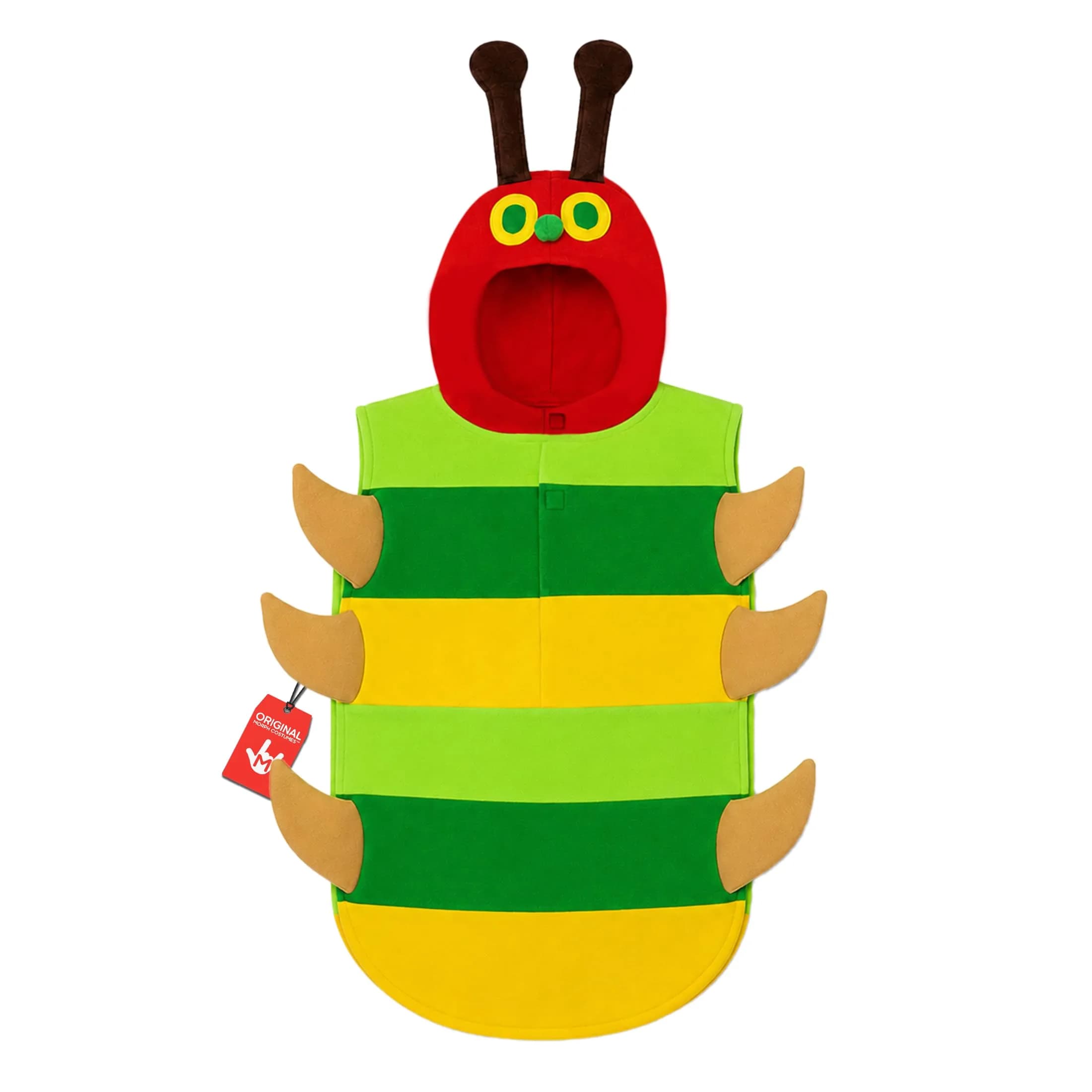 fun shack Caterpillar Costume Kids, Boys, Small | Colorful Book Character Dress-up for 3-4 Years