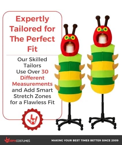 fun shack Caterpillar Costume Kids, Boys, Small | Colorful Book Character Dress-up for 3-4 Years thumbnail 4
