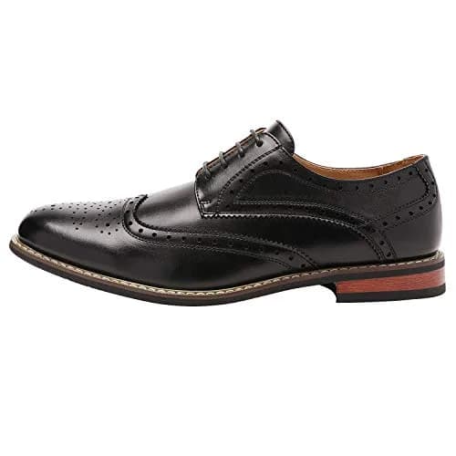 Bruno Marc Men's Classic Oxford Wingtip Shoes 6.5 D(M) US | Modern Formal Style thumbnail 2