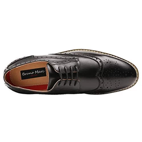 Bruno Marc Men's Classic Oxford Wingtip Lace Dress Shoes 7 D(M) US | Modern Formal Footwear thumbnail 7