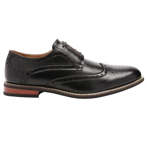 Bruno Marc Men's Classic Oxford Wingtip Dress Shoes 8 D(M) Black | Modern Formal Style with Comfort thumbnail 9