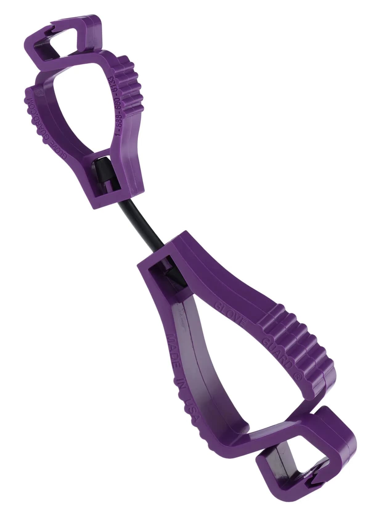 Glove Guard® Clip Large Yellow | Safety & PPE Accessory for Gloves & More — Purple