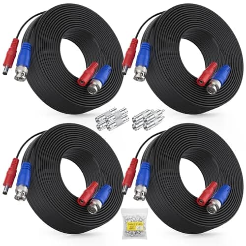 ANNKE 4 Pack 30M/100ft All-in-One Video Power Cables | BNC CCTV Wire for Surveillance thumbnail 1