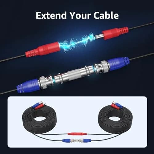 ANNKE 4 Pack 30M/100ft All-in-One Video Power Cables | BNC CCTV Wire for Surveillance thumbnail 5