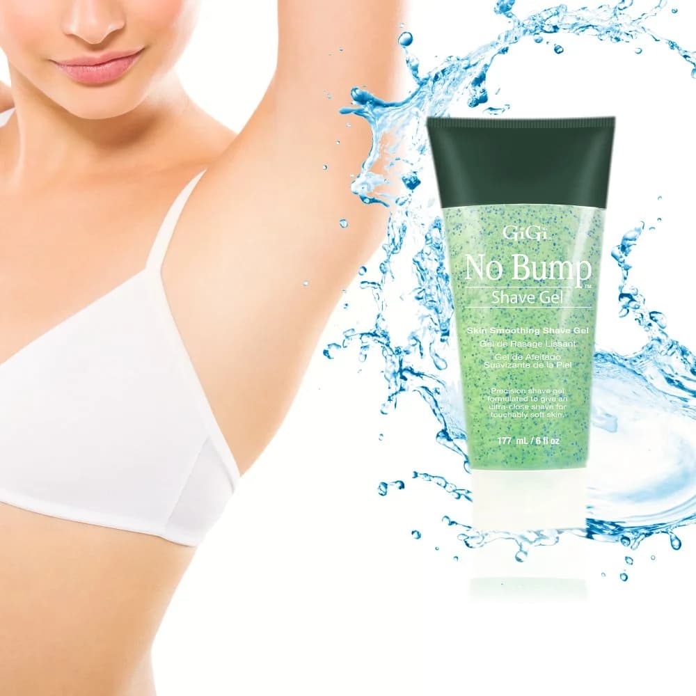 GiGi No Bump Skin Smoothing Shave Gel 177ml (6 fl oz) | Prevents Ingrown Hairs & Razor Bumps - view 3