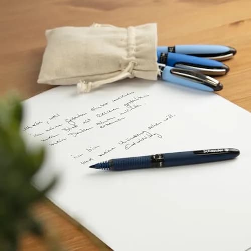 Schneider Roller Ballpen - Green | Classic Liquid Ink Pen with Ergonomic Rubber Grip thumbnail 4