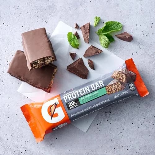 Gatorade Whey Protein Bars, Mint Chocolate Crunch, 2.8 oz (80 g) | 20g Protein for Muscle Recovery thumbnail 4