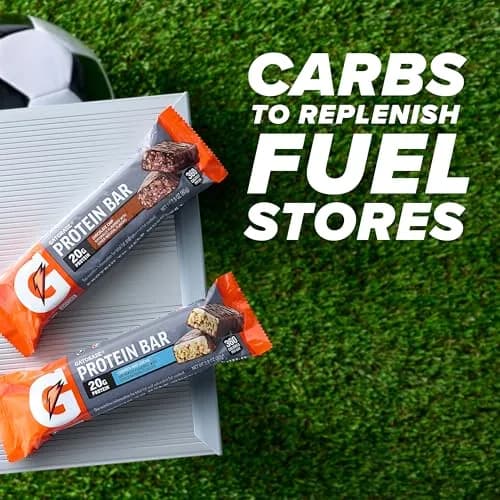 Gatorade Whey Protein Recover Bars, Chocolate Chip | 20g Protein, 42g Carbs for Muscle Recovery thumbnail 3