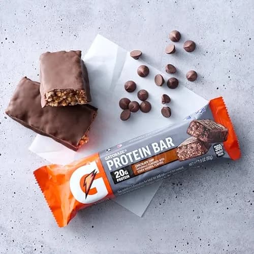 Gatorade Whey Protein Recover Bars, Chocolate Chip | 20g Protein, 42g Carbs for Muscle Recovery thumbnail 4