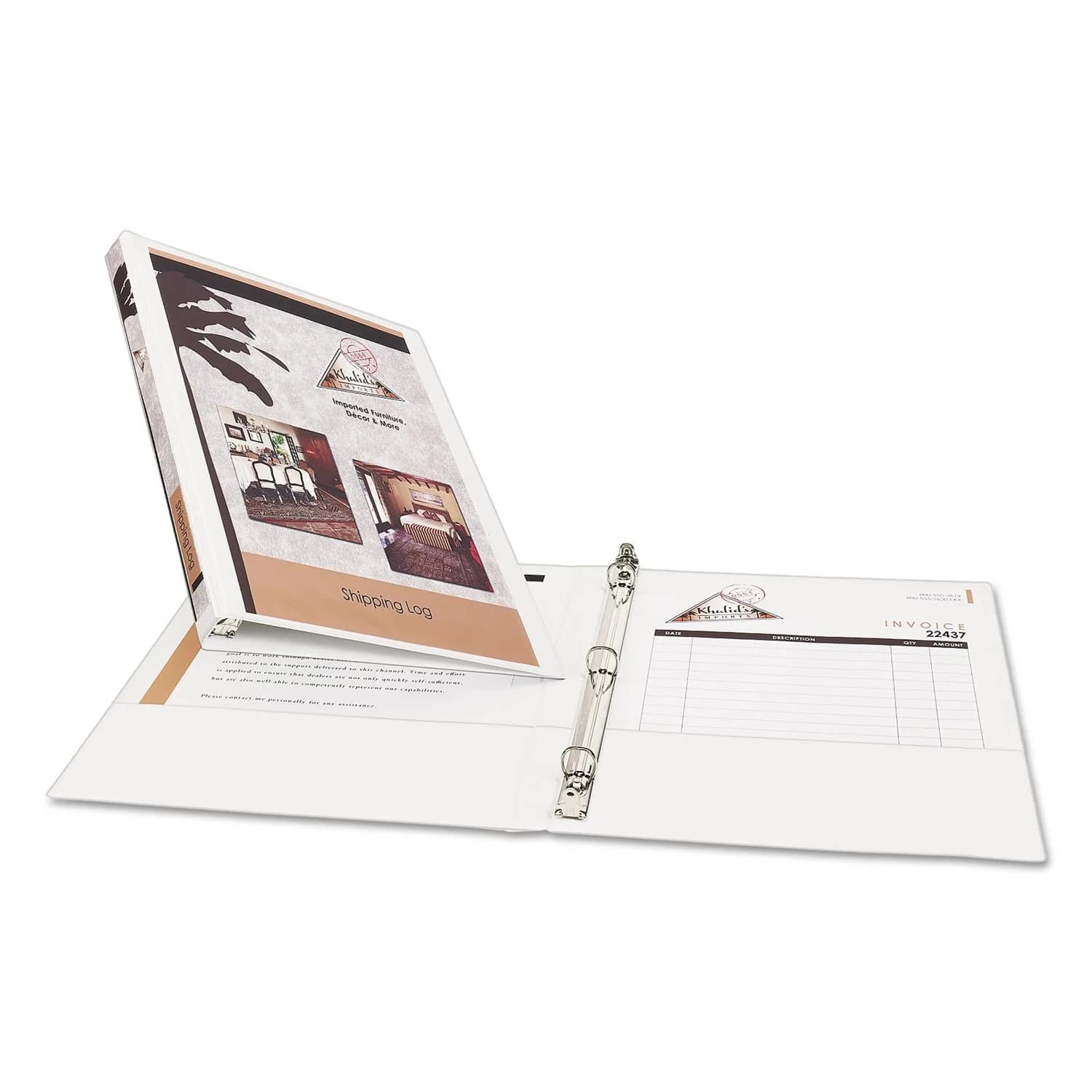 Avery Standard View 3 Ring Binder, 0.5" Round Rings, 1 White Binder | Holds 100 Sheets — Set of 3