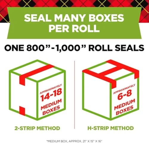 Scotch Sure Start Packing Tape 1.88 in. x 22.2 yd. Clear | Quiet Unwind & Easy Start Moving Supplies (3 Rolls with Dispensers) thumbnail 3
