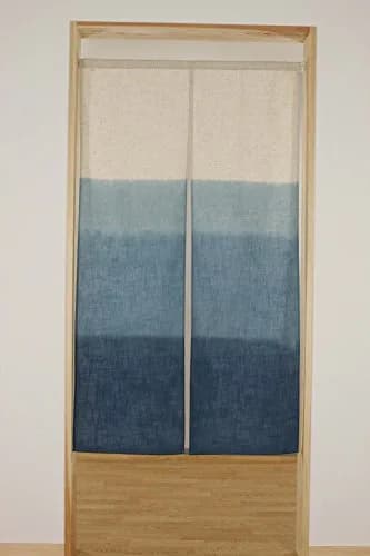 NARUMI 鸣海 Japanese Noren Curtain 150cm (59.1") | Light-Filtering Blue Gradation thumbnail 2