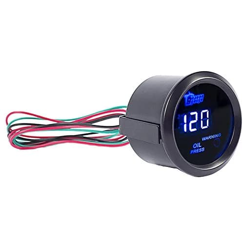 ESUPPORT Digital Oil Press Gauge Kit 52mm (2") Blue LED | 0-120 PSI Pressure Monitoring thumbnail 5