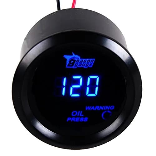 ESUPPORT Digital Oil Press Gauge Kit 52mm (2") Blue LED | 0-120 PSI Pressure Monitoring thumbnail 4