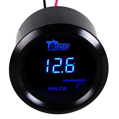 ESUPPORT Car 2" 52mm Digital Volt Voltage Gauge Kit Blue LED | 12V Auto Meter thumbnail 5