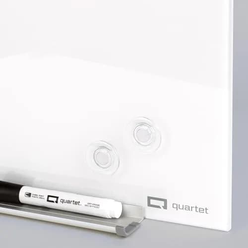 Quartet Clear Round Rare Earth Magnets 1/2" Diameter, 6 Pack | Strong Hold for Glass Whiteboards thumbnail 7