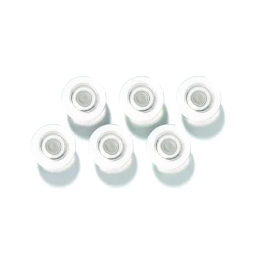 Quartet Clear Round Rare Earth Magnets 1/2" Diameter, 6 Pack | Strong Hold for Glass Whiteboards thumbnail 2