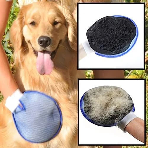 StealStreet Pet Grooming Mitt One Size | Gentle Dirt & Loose Hair Removal for Cats & Dogs thumbnail 2