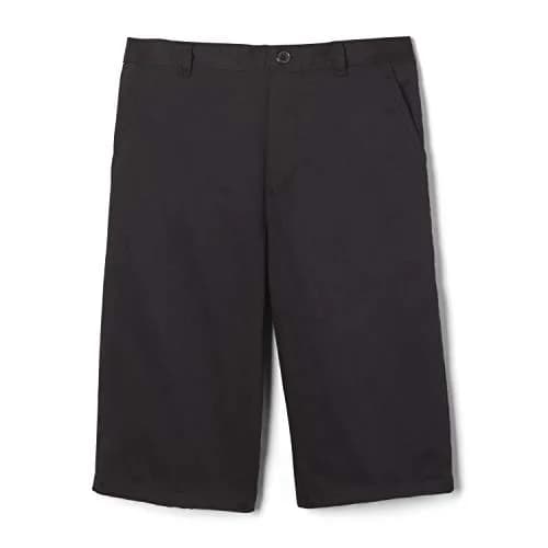 French Toast Boys' Pull-On Twill Short, Black, 20 | Slim Fit Summer Shorts with Concealed Elastic thumbnail 1