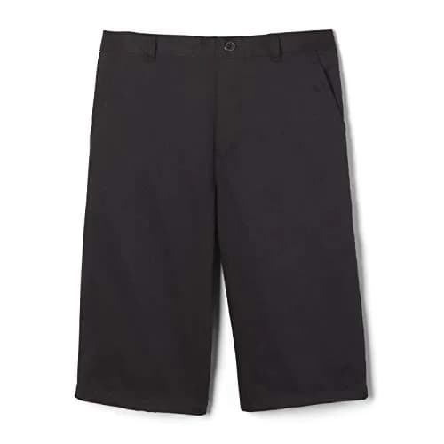 French Toast Boys' Pull-On Twill Short, Black, 20 | Slim Fit Summer Shorts with Concealed Elastic thumbnail 3