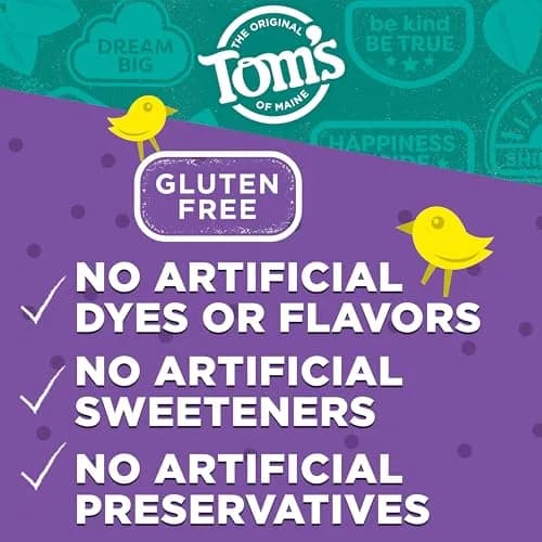 Tom's of Maine Toddler Fluoride-Free Toothpaste Mild Fruit 3 Pack 52.5ml (1.75oz Per Tube) | Gentle Cleaning for Ages 3-24 Months thumbnail 6