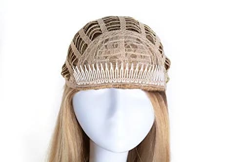 Onedor 22" Semi Curly Hair Women Ladies 3/4 Half Wig Synthetic Fibers with Mesh Cap thumbnail 4