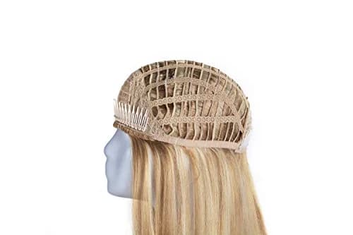 Onedor 22" Semi Curly Hair Women Ladies 3/4 Half Wig Synthetic Fibers with Mesh Cap thumbnail 5