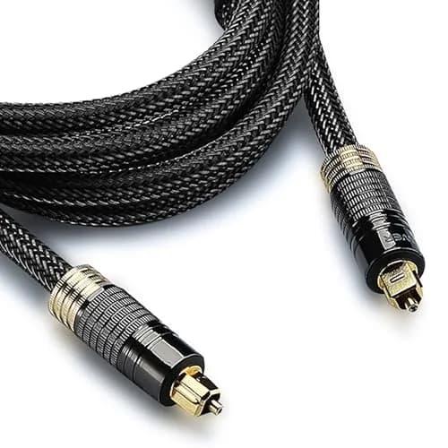 FosPower 24K Gold Plated Toslink Digital Fiber Optical Audio Cable 1.8m (6 FT) | High Speed S/PDIF Cable for Home Theater thumbnail 1
