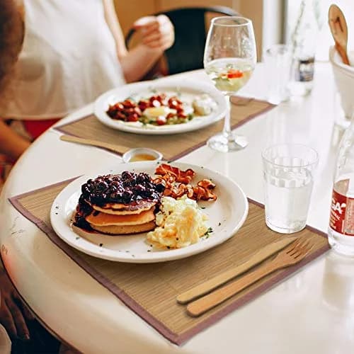 BambooMN Bamboo Placemat 18" x 13" Brown | Reversible & Eco-Friendly (70-120 chars) thumbnail 6