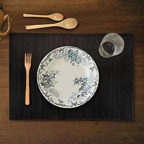BambooMN Bamboo Placemat 18" x 13" | Reversible, Natural Bamboo, 8 pcs thumbnail 5