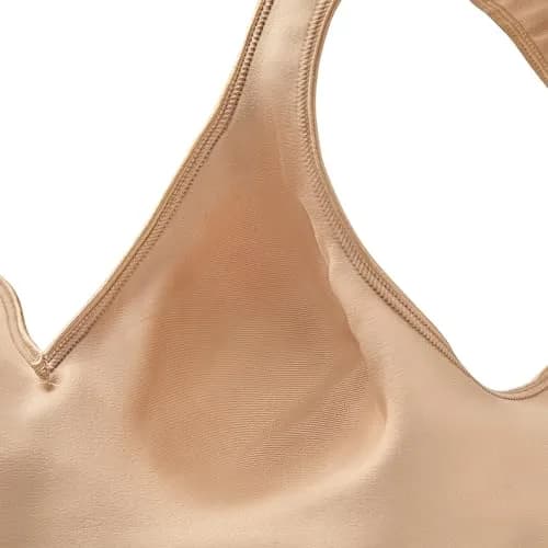 Hanes Women's Comfort Evolution Bra, Black, Large | Wireless Full-Coverage Support with Cooling Comfort thumbnail 4