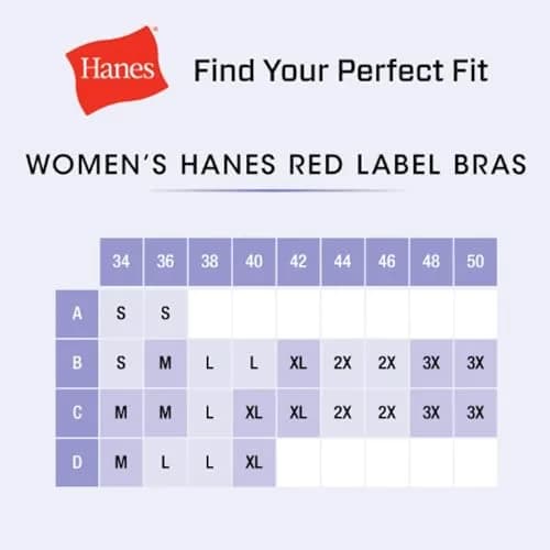Hanes Women's Comfort Evolution Bra, Black, Large | Wireless Full-Coverage Support with Cooling Comfort thumbnail 6