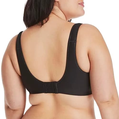Hanes Women's Comfort Evolution Bra, Black, Large | Wireless Full-Coverage Support with Cooling Comfort thumbnail 3