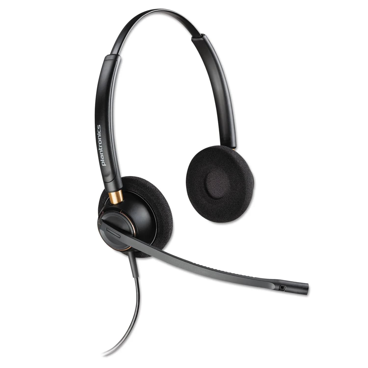 Poly EncorePro 520 QD Headset (PLT) — Dual Ear, Professional, Black | Ideal for Call Centers & Hybrid Work - main product image