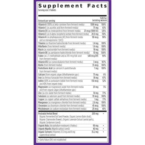 New Chapter Perfect Postnatal Multivitamin 96 Count | Supports Lactation & Energy thumbnail 6
