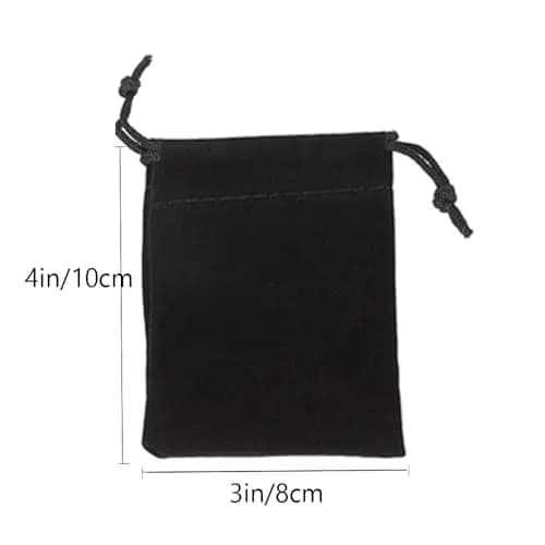 GYBest Jewelry Storage Pouches 3" x 4" | Elegant Velvet Drawstring Bags for Jewelry thumbnail 3