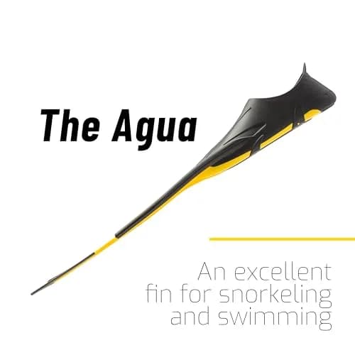 Cressi Agua (Yellow) 43/44 | Easy Snorkeling Fins with Self Adjusting Foot Pocket thumbnail 7