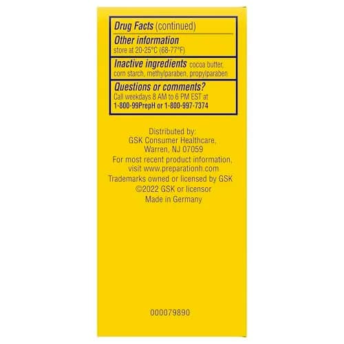 Preparation H Hemorrhoid Suppositories 12 Count | Multi-Symptom Relief for Internal Hemorrhoids thumbnail 8
