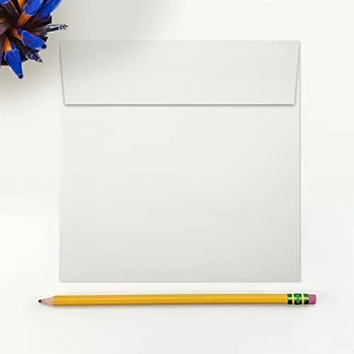 LUXPaper Square Invitation Envelopes | Peel & Press | 6" x 6" | Natural White | 100% Cotton | 80lb. Text thumbnail 4