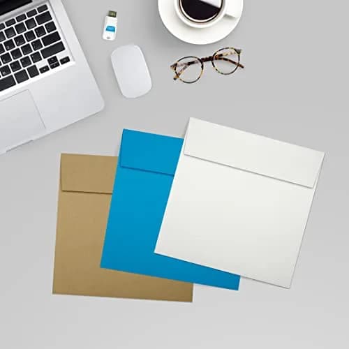 LUXPaper Square Invitation Envelopes | Peel & Press | 6" x 6" | Natural White | 100% Cotton | 80lb. Text thumbnail 8