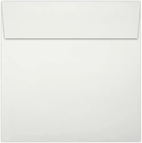 LUXPaper Square Invitation Envelopes | Peel & Press | 6" x 6" | Natural White | 100% Cotton | 80lb. Text thumbnail 2