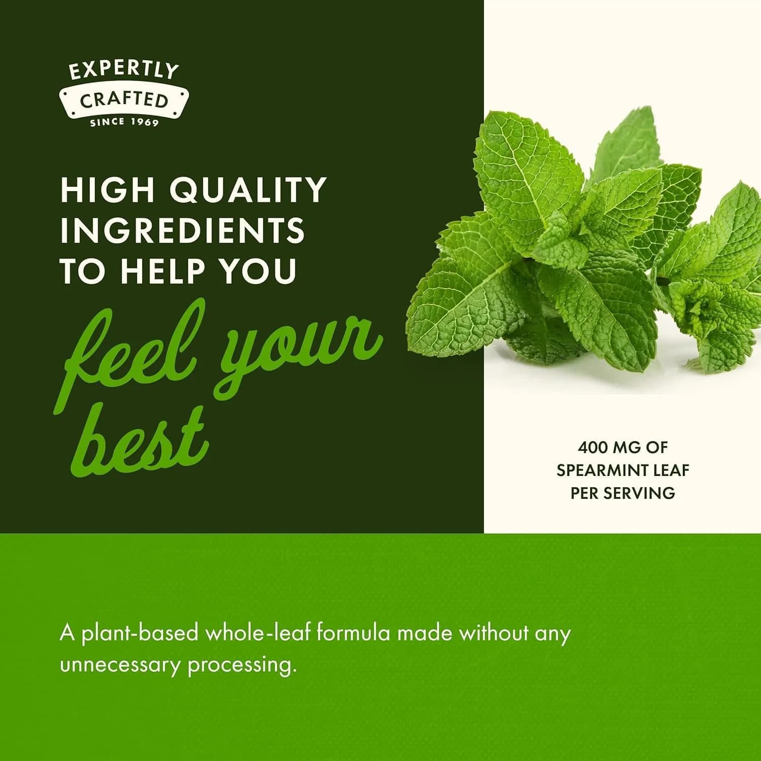 Swanson Full Spectrum Spearmint Leaf Capsules 400 mg (180 Count, 3 Pack) | Digestive Health Support - view 5