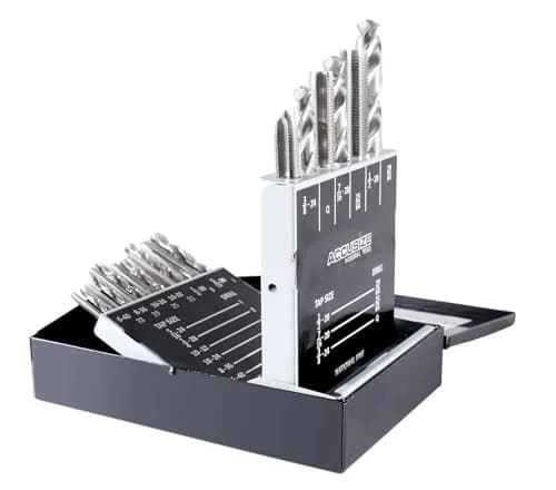 Accusize Industrial Tools HSS Tap and Drill Set, UNF, 18 Pc | Fully Ground, UNF Taps & Drills for Industrial Use thumbnail 7