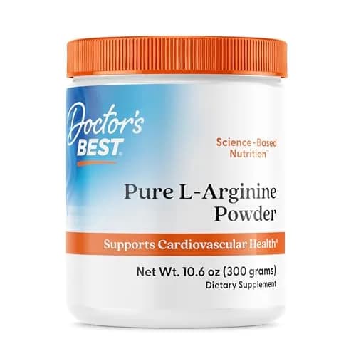 Doctor's BEST Pure L-Arginine Powder 300g (10.6 oz) | Supports Nitric Oxide Levels & Heart Health thumbnail 1